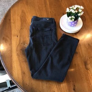 AEO Hi-Rise Jegging/Dk Gray